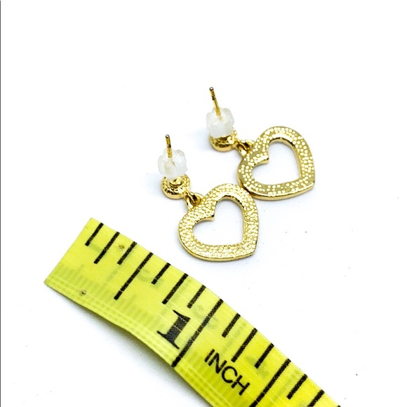 White&pink mini heart enamel Earrings - Picture 6 of 7